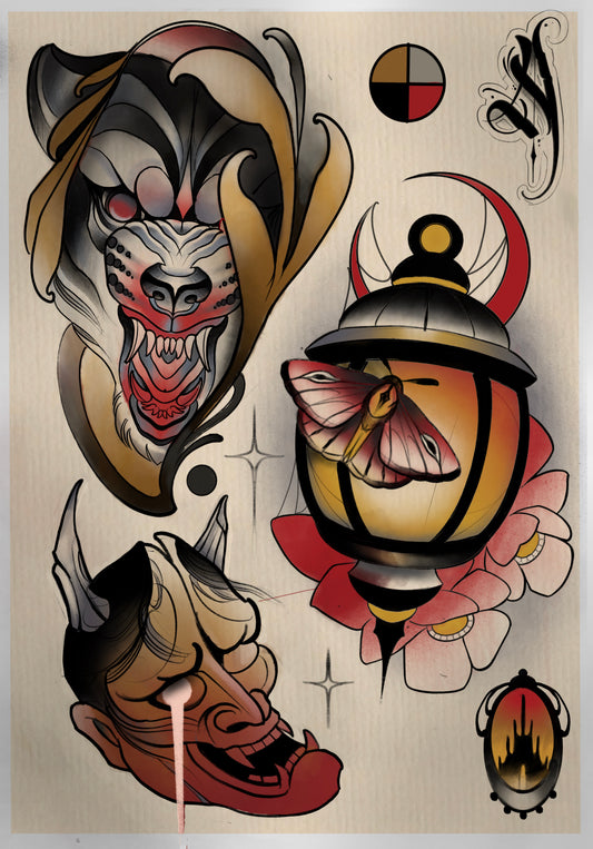 Custom Neotraditional Flash